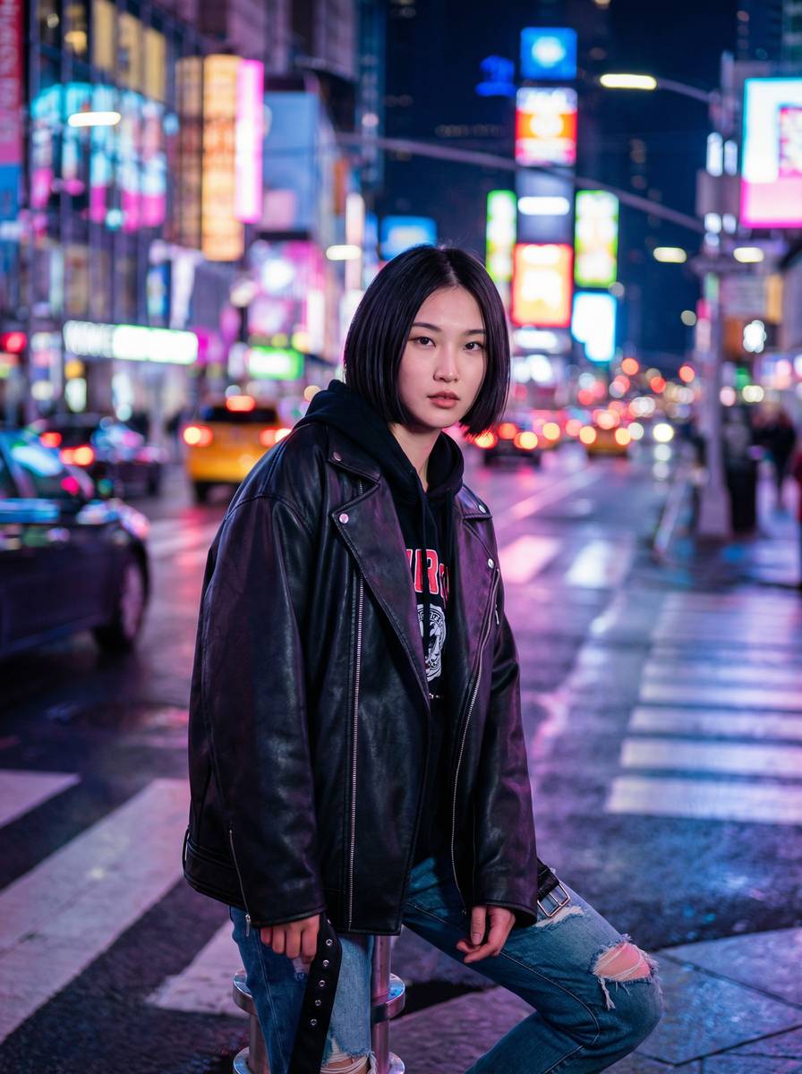 反差靓女街拍短视频